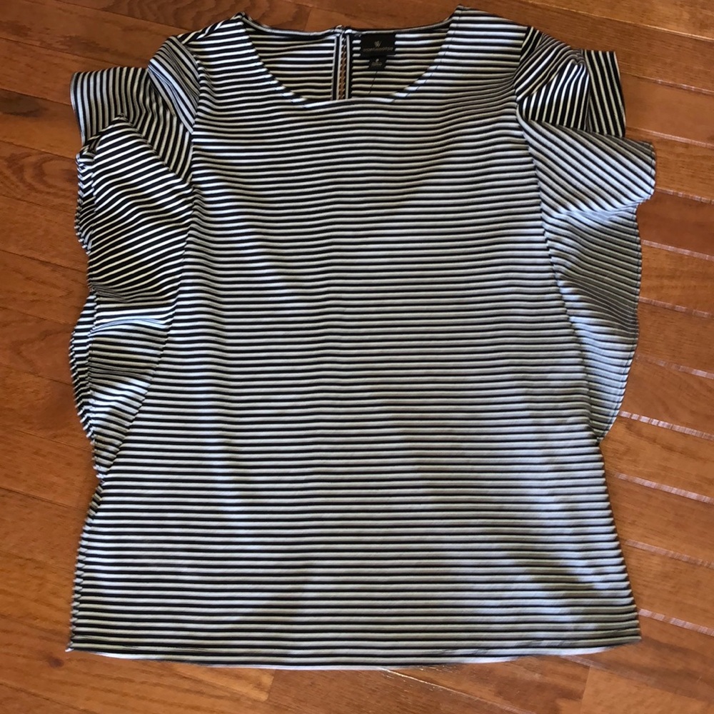 Striped Black and White Blouse